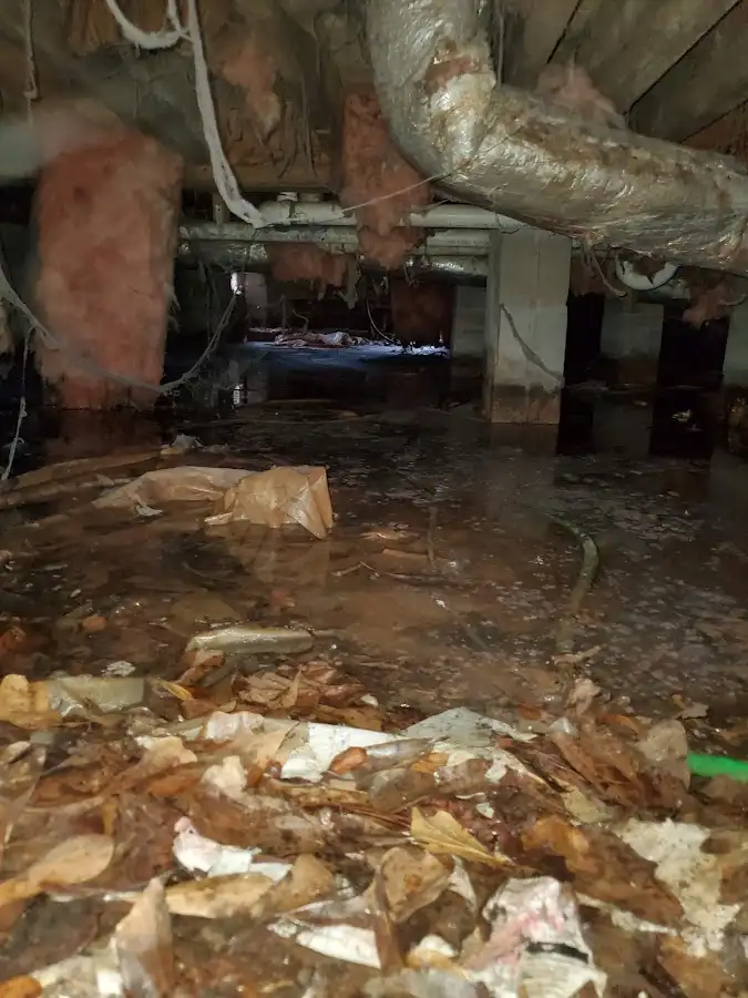 Crawl space flood assessment for Commercial Water Damage Restoration in York